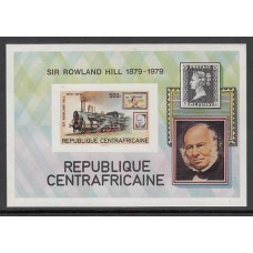 Centroafrica - Hojas Yvert 39 Sin dentar ** Mnh  Trenes