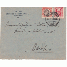 Historia Postal - España 1932 Edifil 669+Ben.9 Dirigida de Algeciras a Barcelona