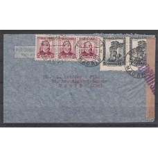 Historia Postal - España 1933 Edifil 685(3)-770(2)  Madrid a Paris vía aéres censura militar