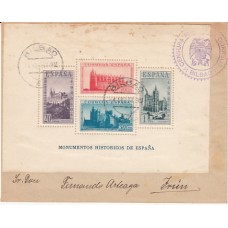 Historia Postal - España 1938 Edifil 847  Carta de censura militar de Bilbao