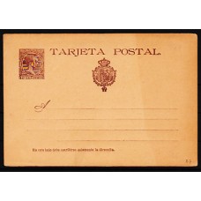 España Enteros Postales 1890 Edifil 27