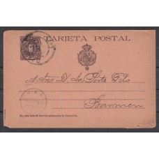 España Enteros Postales 1901 Edifil 37SNA usado - Cadete