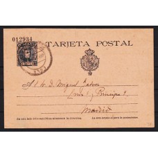 España Enteros Postales 1901 Edifil 38i ida usado - Cadete