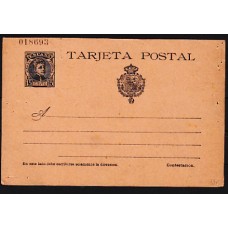 España Enteros Postales 1901 Edifil 38v vuelta-Cadete