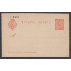 España Enteros Postales 1910 Edifil 49  Medallón