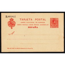 España Enteros Postales 1910 Edifil 53 Medallón