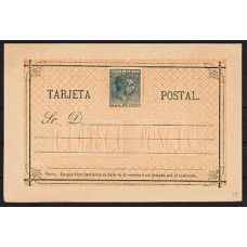 Cuba Enteros Postales 1882 Edifil 15 (*) Mng