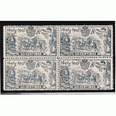 España Sueltos 1905 Edifil 263 ** Mnh - Quijote Bloque de cuatro