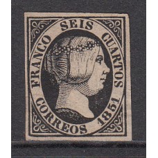 España Clásicos 1851 Edifil 6 (*) Mng