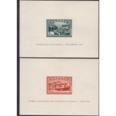 España Estado Español 1937 Alzamiento  Edifil 838/9 * Mh