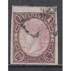 España Clásicos 1865 Edifil 71 Usado - Buenos margenes y color fresco - Cert.Graus