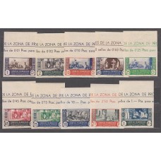 Marruecos Correo 1946 Edifil 260/9s ** Mnh  Gran borde de hoja sin dentar