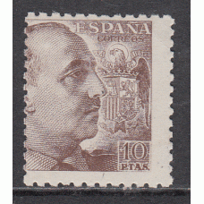 España Sueltos 1940 Edifil 935 Franco  ** Mnh Descentrado