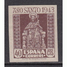 España Sueltos 1943 Edifil 962s Año Santo Compostelano * Mh