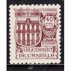 España Sueltos 1944 Edifil 978 Milenario de Castilla ** Mnh