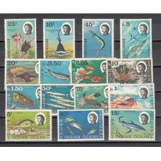 Oceano Indico - Correo Yvert 16/30 ** Mnh   Fauna marina