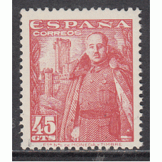 España Sueltos 1948 Edifil 1028 Castillo de la Mota ** Mnh