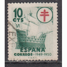 España Sueltos 1949 Edifil 1067 usado Pro tuberculosos