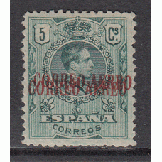 España Variedades 1920 Edifil 292hh * Mh  sobrecarga doble - punto claro