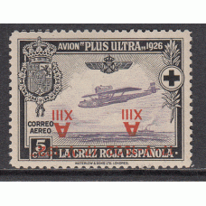 España Variedades 1927 Edifil 363hi * Mh  Sobrecarga invertida