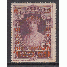 España Variedades 1927 Edifil 382hi * Mh  Sobrecarga invertida