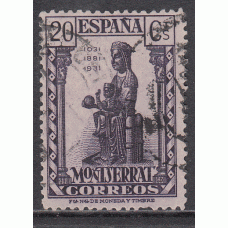 España Variedades 1931 Edifil 641d o Montserrat  dentado 11