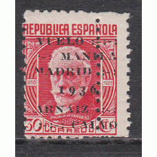España Variedades 1936 Edifil 741dv * Mh  Dtº vertical desplazado