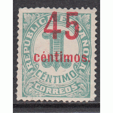 España Variedades 1938 Edifil 742hc ** Mnh  sobrecarga calcada al reverso