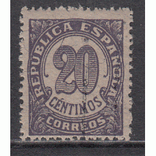 España Variedades 1938 Edifil 748Gd usado  papel gris dentado 13 ½