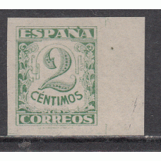 España Variedades 1936 Edifil 803ccas ** Mnh  color verde sin dentar