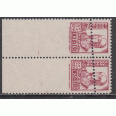 España Variedades 1937 Edifil 822 * Mh  pareja variedad de dentado