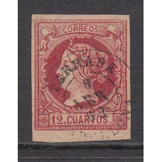 España Clásicos 1860-61 Edifil 53 Usado - Isabel II - Matasello fecha Tarrasa (Barcelona)