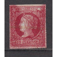 España Clásicos 1860-61 Edifil 53ed  Usado - Doble impresión