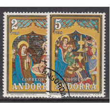Andorra Española  Correo 1973 Edifil 87/8 usado