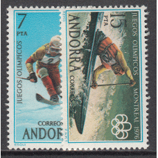Andorra Española  Correo 1976 Edifil 104/5 ** Mnh