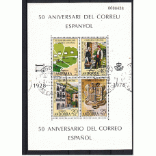 Andorra Española  Correo 1978 Edifil 116 Hoja usado