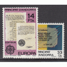 Andorra Española  Correo 1982 Edifil 157/8 ** Mnh
