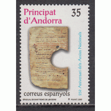 Andorra Española Correo 2000 Edifil 282 ** Mnh