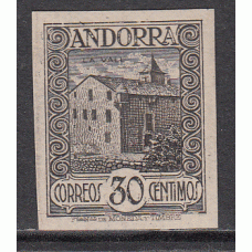 Andorra Española Sueltos 1929 Edifil 21s ** Mnh