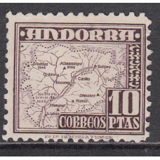Andorra Española Sueltos 1948 Edifil 57 * Mnh