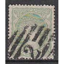 España Clásicos 1870 Edifil 114 Usado - Matasello parilla con numero-Bonito