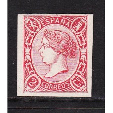 España Clásicos 1865 Edifil 69 * Mh  Cert. Comex - Precioso