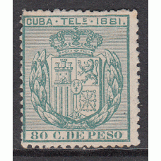 Cuba Sueltos Telegrafos Edifil 54 (*) Mng