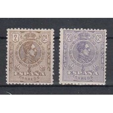 España Reinado Alfonso XIII 1920 Edifil 289/90 * Mh  Muy bonito