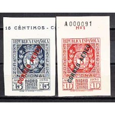 España II República 1936 Edifil 729/30 ** Mnh  Borde hoja