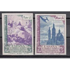 España Variedades 1940 Edifil 912ccs/13ccs * Mh Virgen del Pilar