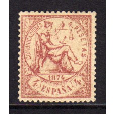 España I República 1874 Edifil 151p (*) Mng  Papel cartón