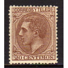 España Reinado Alfonso XII 1879 Edifil 203 * Mh  Firma Roig