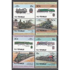 Tuvalu - Nui Correo Yvert 1/8 ** Mnh Trenes