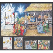 Caimanes - Correo Yvert 1000/3+H.43 ** Mnh Navidad